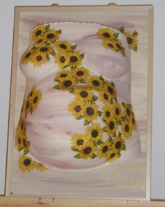 Sonnenblumenbauch